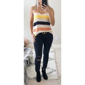 Express Striped Barcelona Tank Size XS